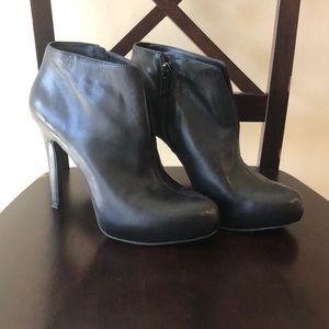 Black stiletto booties